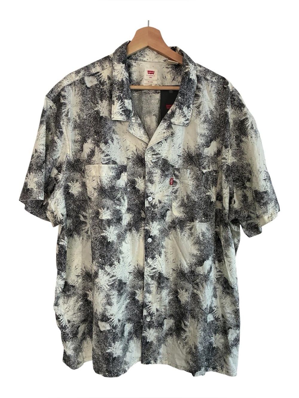 Levi's Classic Camp Shirt Relaxed Fit Short Sleeve Ecovero XXL NEW